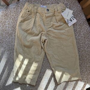 Zara Kids Beige Corduroy Pants